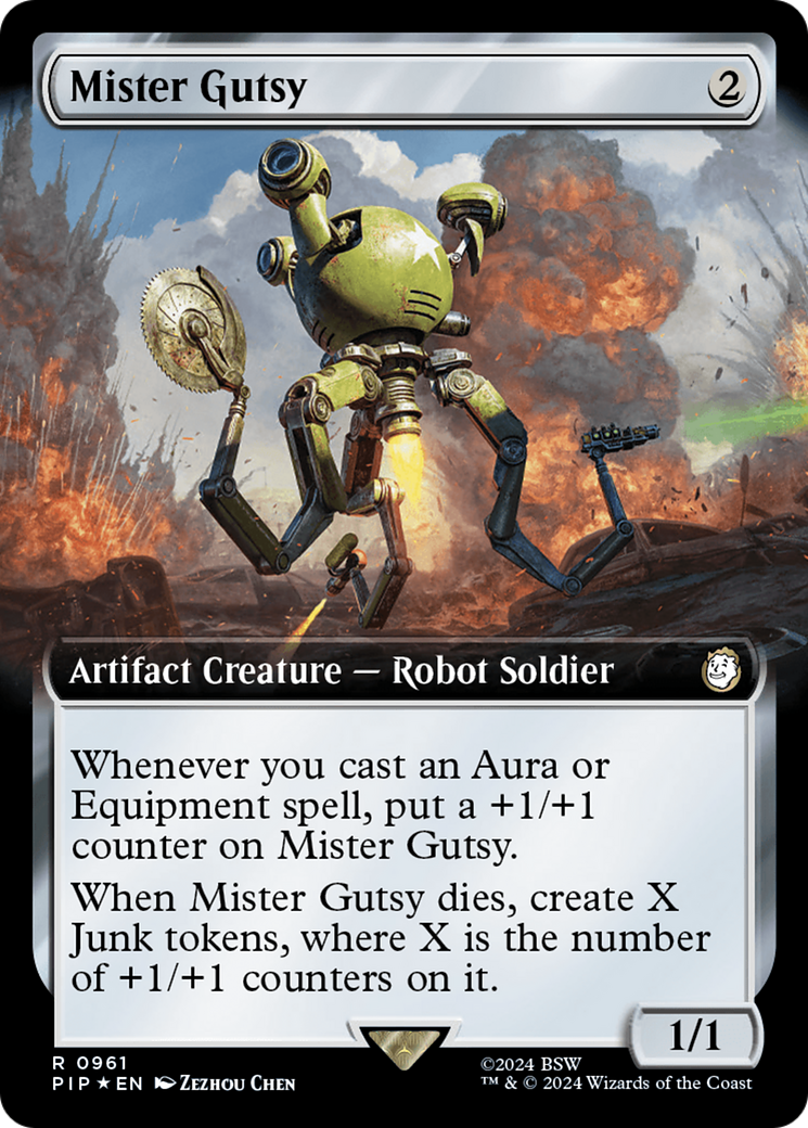 Mister Gutsy (Extended Art) (Surge Foil) [Fallout] | Total Play