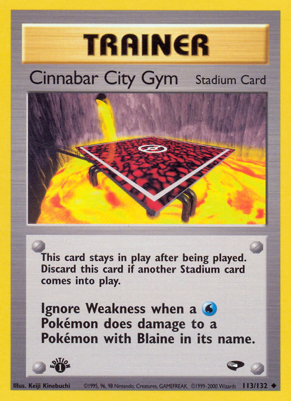 Cinnabar City Gym (113/132) [Gym Challenge 1st Edition] | Total Play