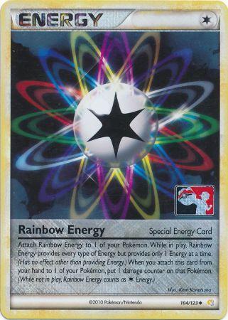 Rainbow Energy (104/123) (League Promo) [HeartGold & SoulSilver: Base Set] | Total Play