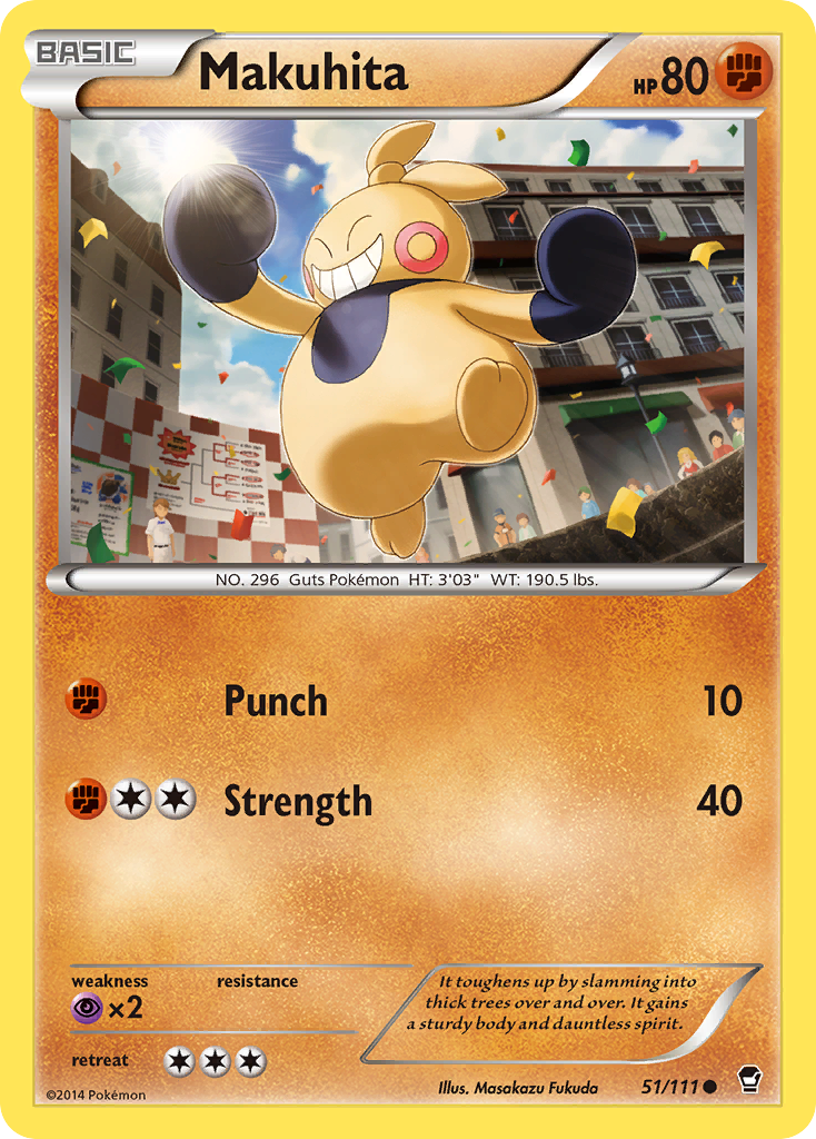 Makuhita (51/111) [XY: Furious Fists] | Total Play