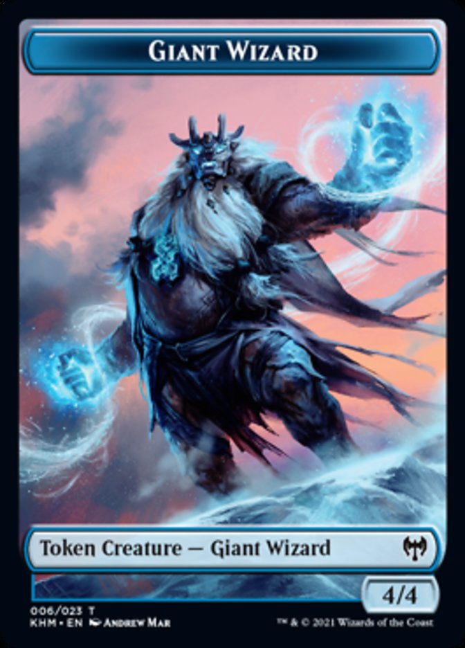 Giant Wizard Token [Kaldheim Tokens] | Total Play