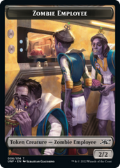 Zombie Employee // Balloon Double-Sided Token [Unfinity Tokens] | Total Play