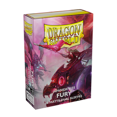Dragon Shield: Japanese Size 60ct Sleeves - Fury (Dual Matte) | Total Play