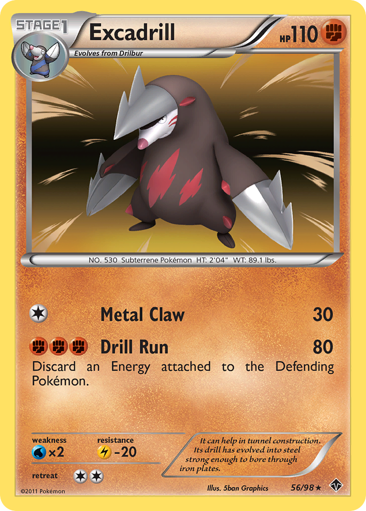 Excadrill (56/98) [Black & White: Emerging Powers] | Total Play