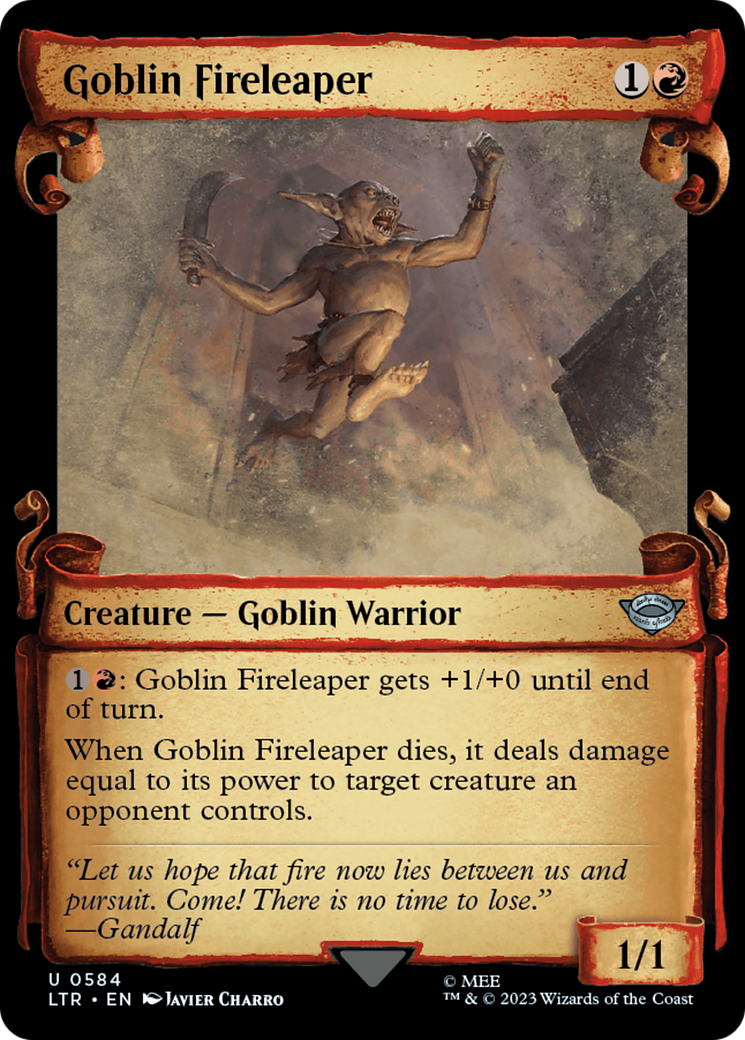 Goblin Fireleaper [The Lord of the Rings: Tales of Middle-Earth Showcase Scrolls] | Total Play