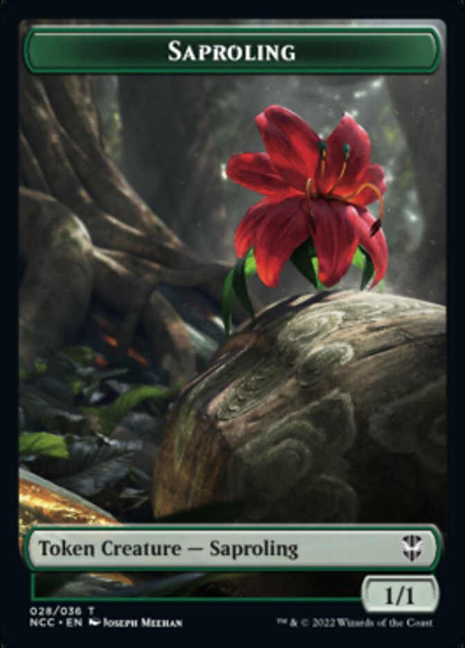 Beast // Saproling Double-Sided Token [Streets of New Capenna Commander Tokens] | Total Play