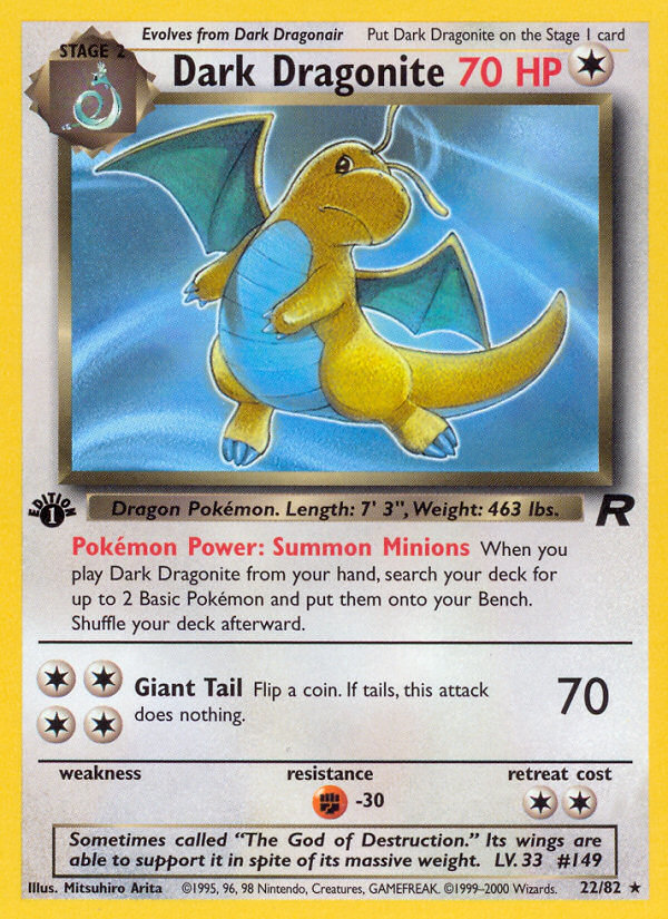 Dark Dragonite (22/82) [Team Rocket 1st Edition] | Total Play