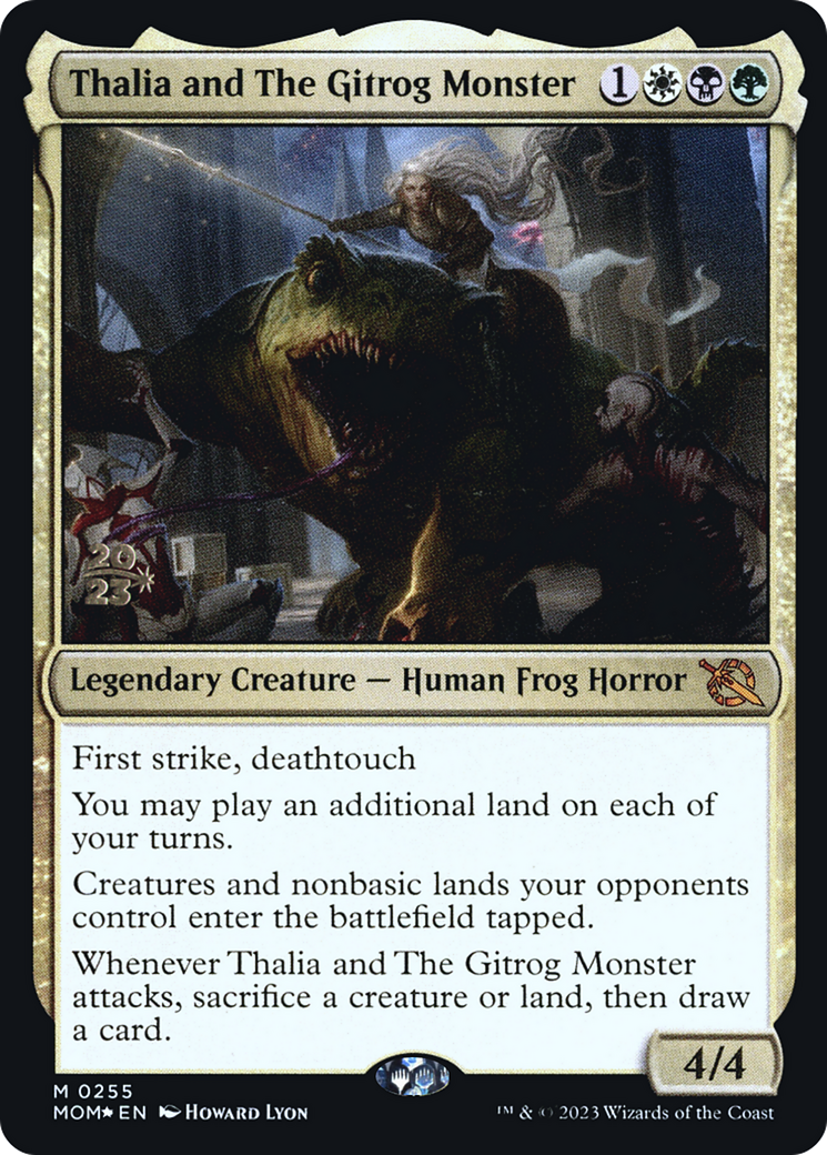 Thalia and The Gitrog Monster [March of the Machine Prerelease Promos] | Total Play
