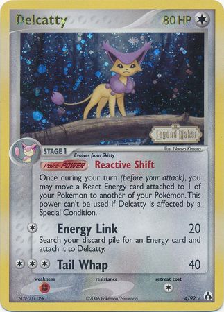 Delcatty (4/92) (Stamped) [EX: Legend Maker] | Total Play