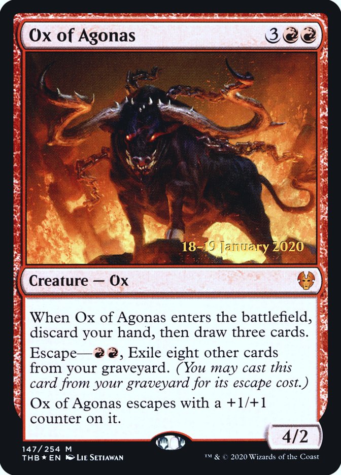 Ox of Agonas [Theros Beyond Death Prerelease Promos] | Total Play