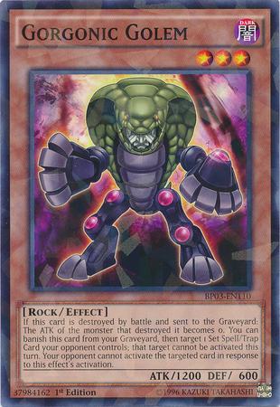 Gorgonic Golem [BP03-EN110] Shatterfoil Rare | Total Play