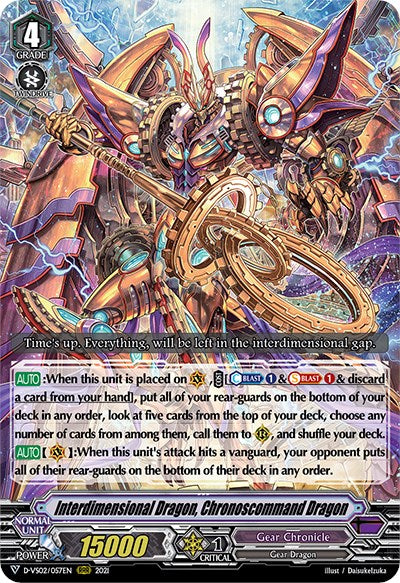Interdimensional Dragon, Chronoscommand Dragon (D-VS02/057EN) [V Clan Collection Vol.2] | Total Play