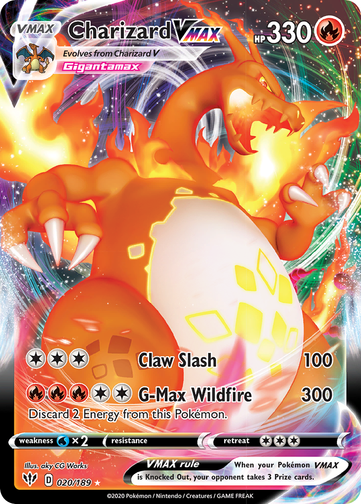 Charizard VMAX (020/189) [Sword & Shield: Darkness Ablaze] | Total Play