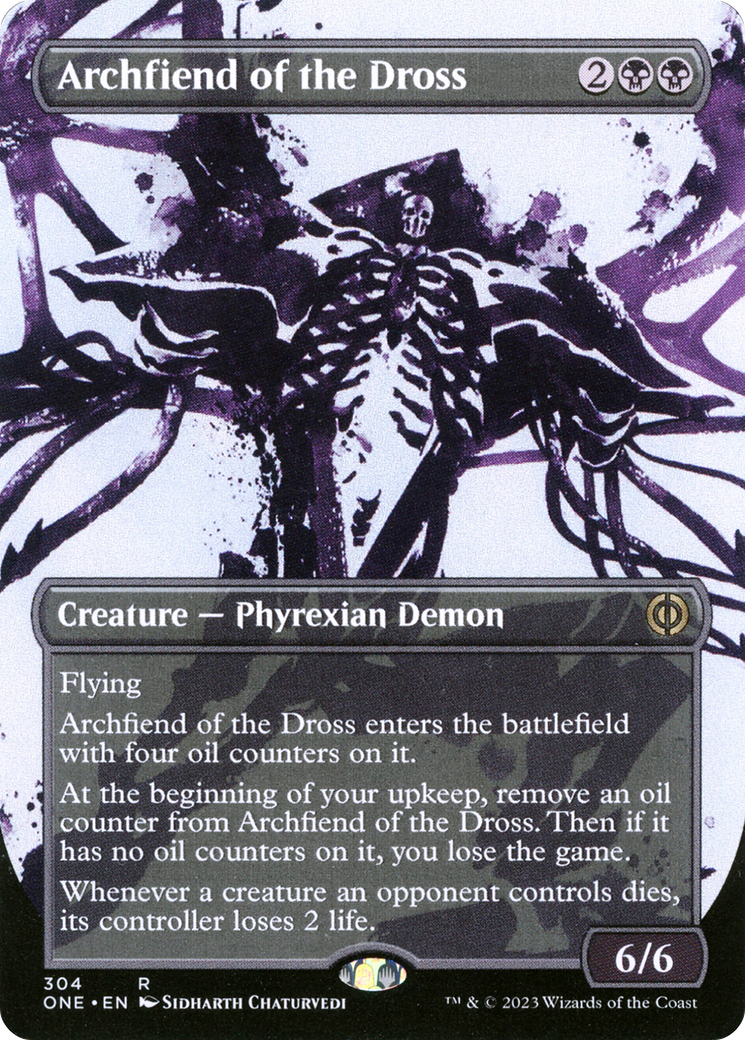 Archfiend of the Dross (Borderless Ichor) [Phyrexia: All Will Be One] | Total Play