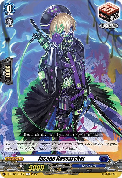 Insane Researcher (D-TD02/013EN) [D-TD02: Michiru Hazama -Demonic Jewel Dragon of the Four Flames-] | Total Play