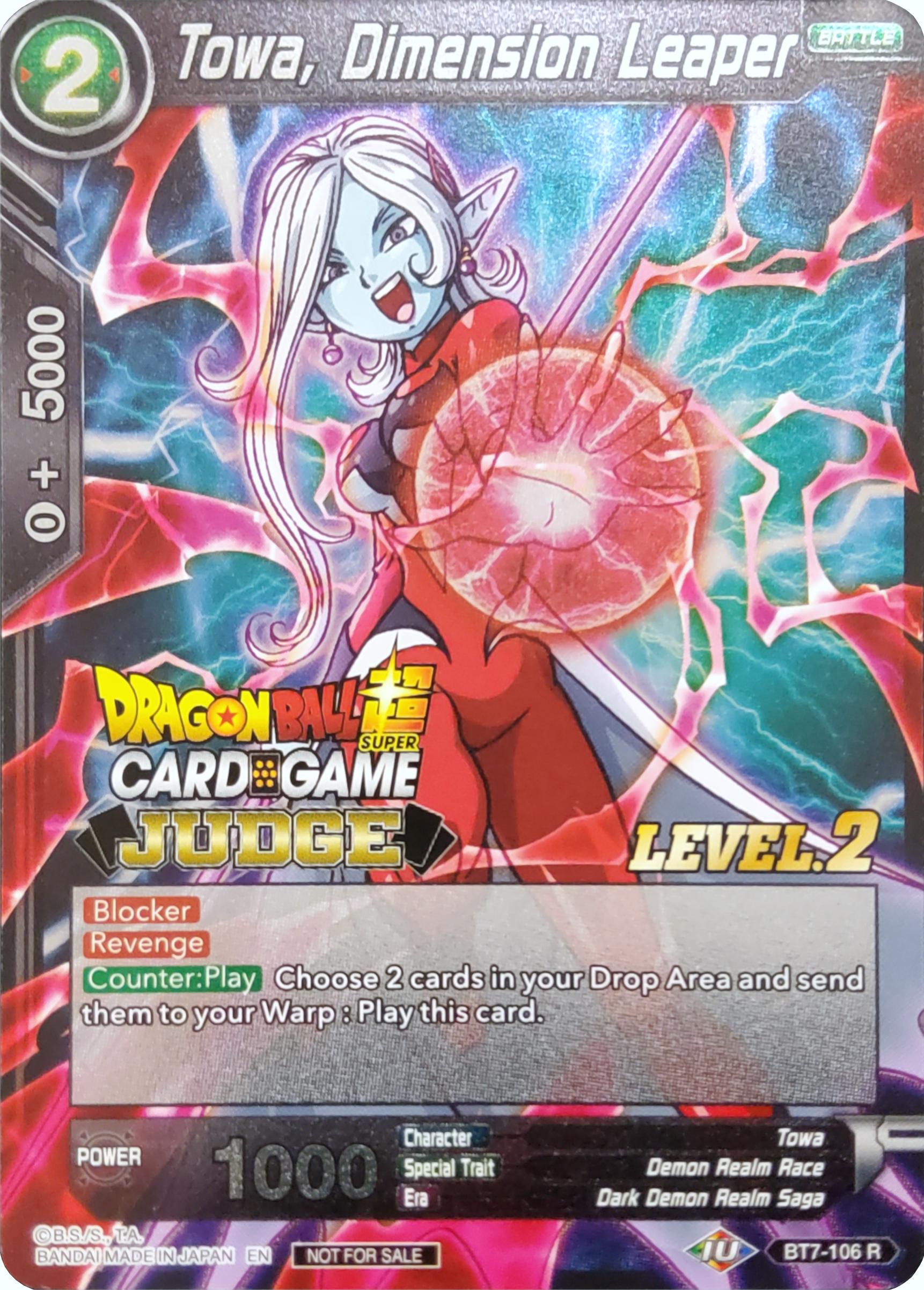 Towa, Dimension Leaper (Level 2) (BT7-106) [Judge Promotion Cards] | Total Play
