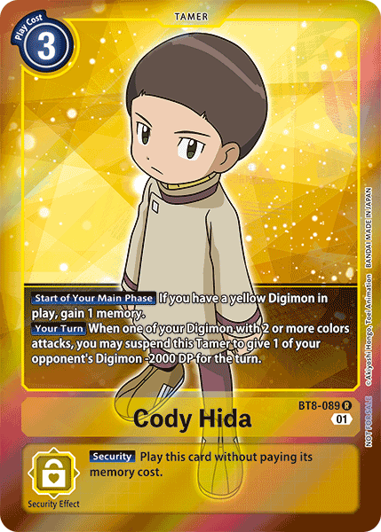 Cody Hida [BT8-089] (Alternative Art - Box Topper) [New Awakening] | Total Play