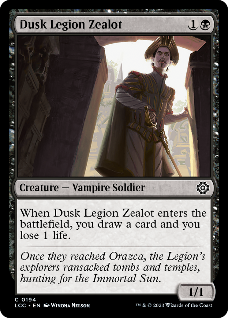 Dusk Legion Zealot [The Lost Caverns of Ixalan Commander] | Total Play