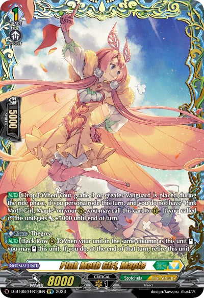 Pink Moth Girl, Maple (D-BT08/FFR16EN) [Minerva Rising] | Total Play