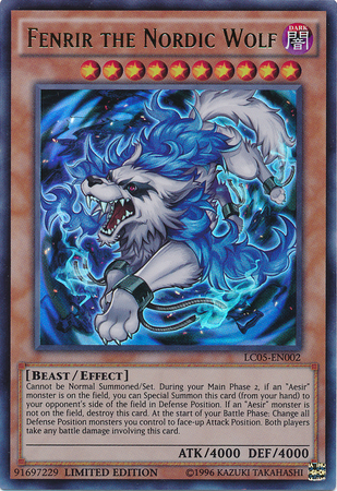 Fenrir the Nordic Wolf [LC05-EN002] Ultra Rare | Total Play