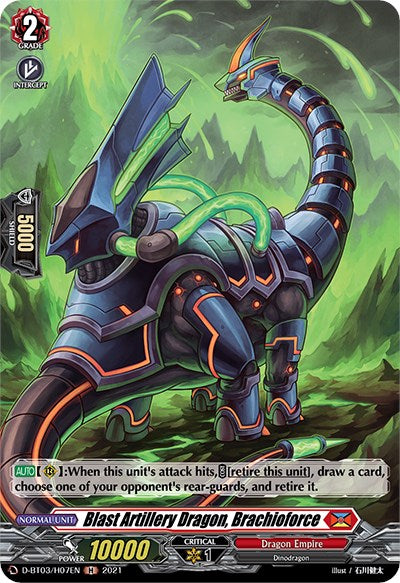 Blast Artillery Dragon, Brachioforce (D-BT03/H07EN) [Advance of Intertwined Stars] | Total Play