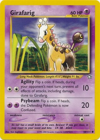 Girafarig (58/111) [Neo Genesis Unlimited] | Total Play