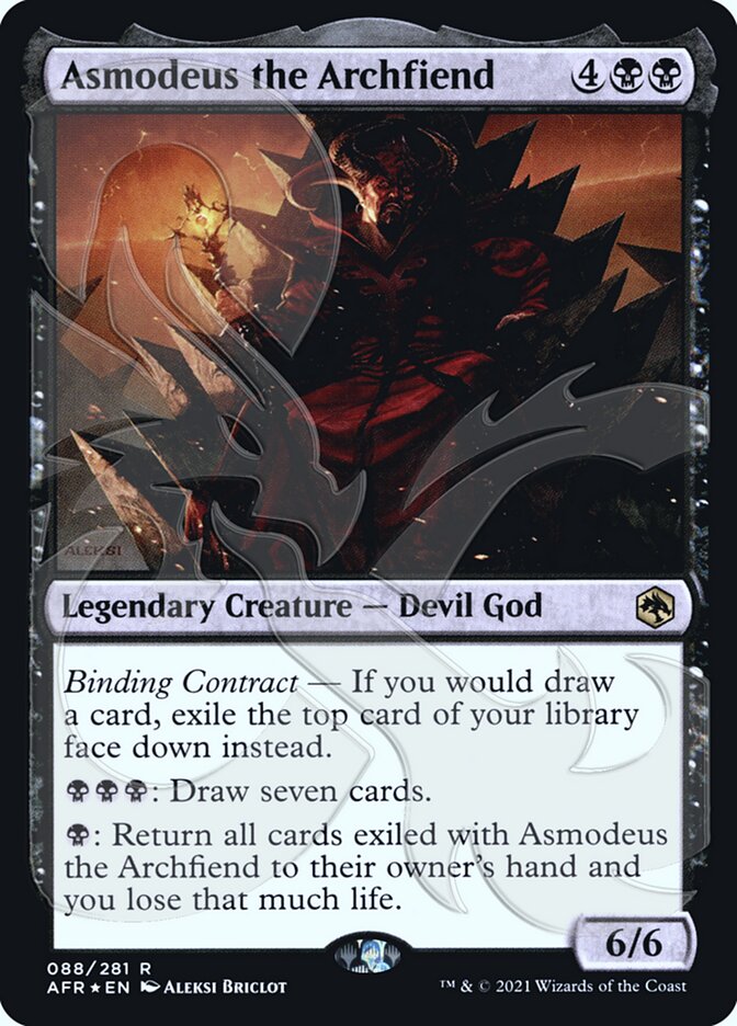 Asmodeus the Archfiend (Ampersand Promo) [Dungeons & Dragons: Adventures in the Forgotten Realms Promos] | Total Play