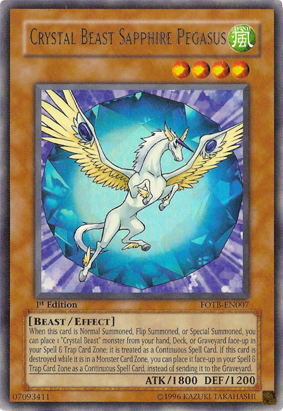 Crystal Beast Sapphire Pegasus [FOTB-EN007] Ultra Rare | Total Play