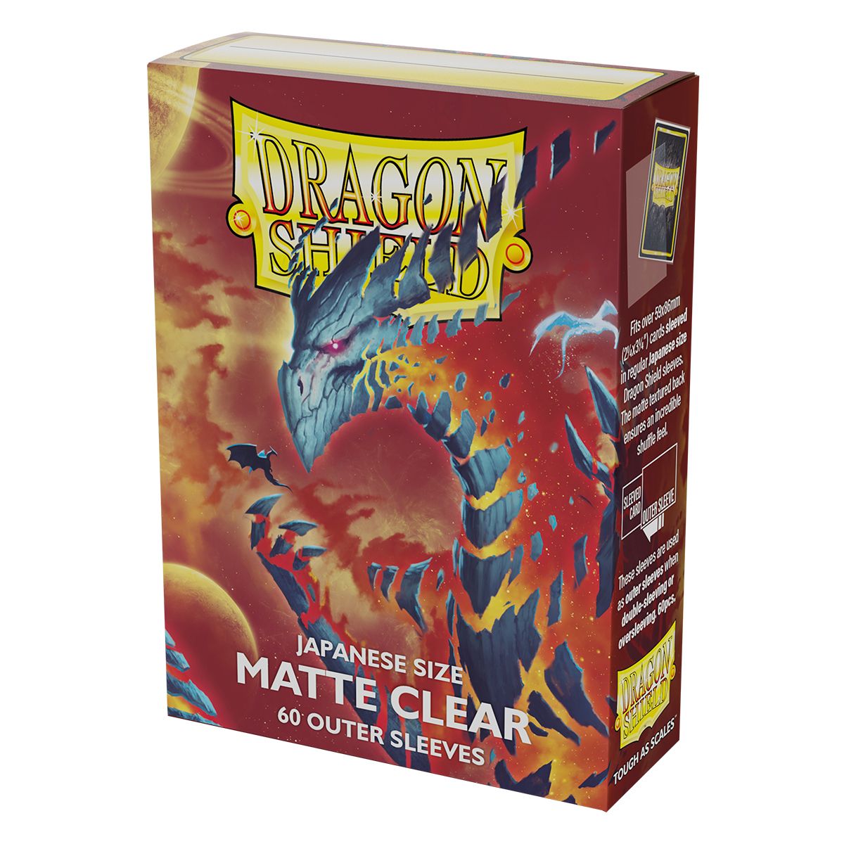 Dragon Shield: Japanese Size 60ct Outer Sleeves - Clear 'Cosmere' | Total Play