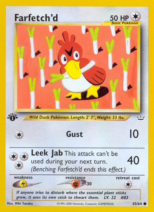 Farfetch'd (43/64) [Neo Revelation 1st Edition] | Total Play