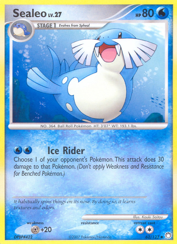 Sealeo (62/123) [Diamond & Pearl: Mysterious Treasures] | Total Play