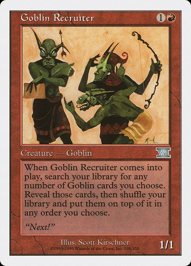 Goblin Recruiter [Classic Sixth Edition] | Total Play