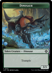Copy // Dinosaur Double-Sided Token [The Lost Caverns of Ixalan Commander Tokens] | Total Play