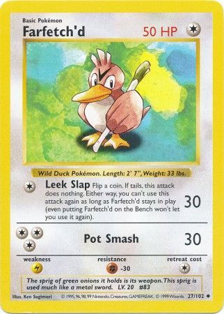 Farfetch'd (27/102) [Base Set Shadowless Unlimited] | Total Play