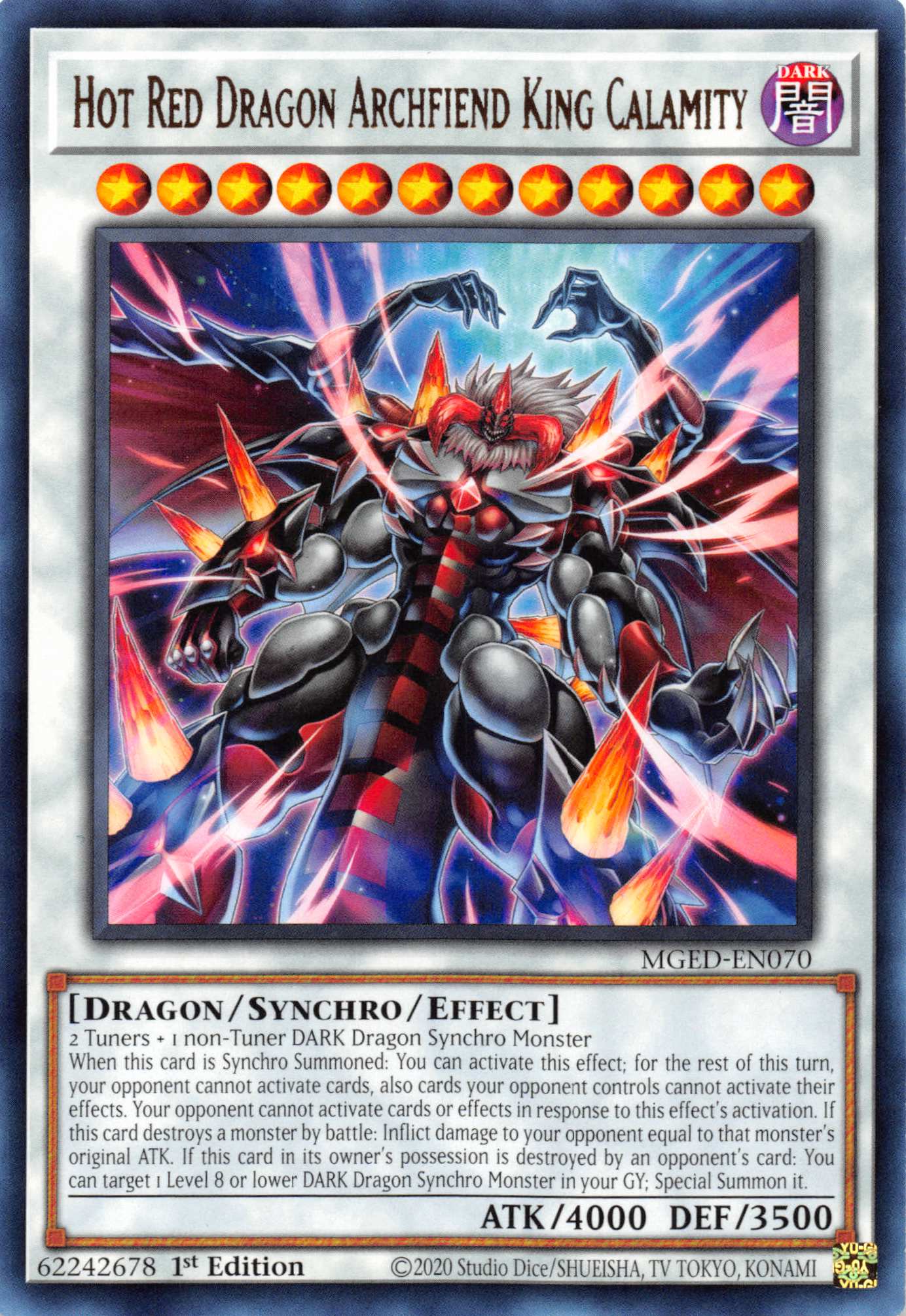 Hot Red Dragon Archfiend King Calamity [MGED-EN070] Rare | Total Play