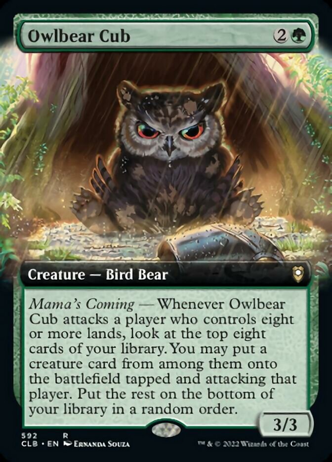 Owlbear Cub (Extended Art) [Commander Legends: Battle for Baldur's Gate] | Total Play