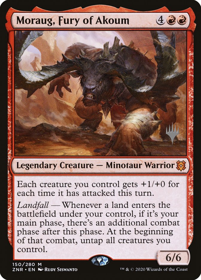 Moraug, Fury of Akoum (Promo Pack) [Zendikar Rising Promos] | Total Play