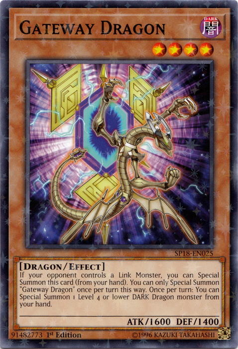 Gateway Dragon [SP18-EN025] Starfoil Rare | Total Play