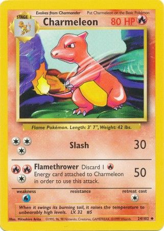 Charmeleon (24/102) [Base Set Unlimited] | Total Play