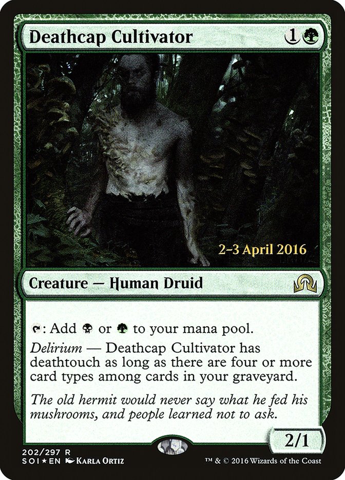 Deathcap Cultivator [Shadows over Innistrad Prerelease Promos] | Total Play