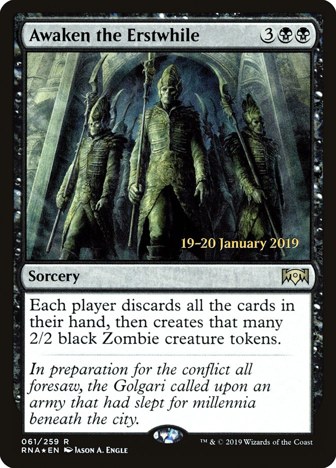 Awaken the Erstwhile [Ravnica Allegiance Prerelease Promos] | Total Play