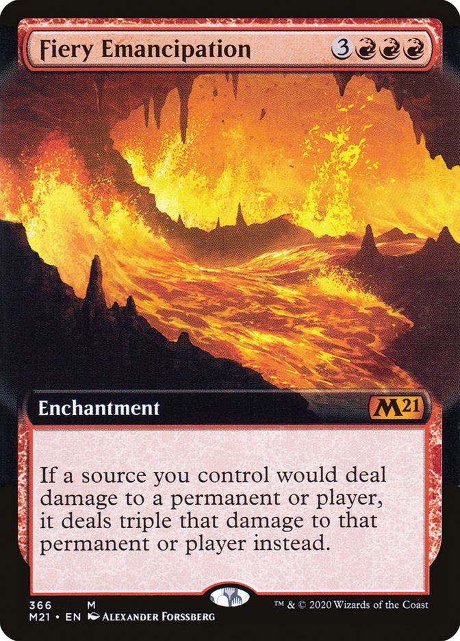 Fiery Emancipation (Extended Art) [Core Set 2021] | Total Play