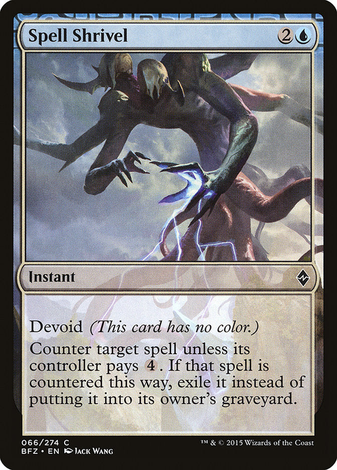 Spell Shrivel [Battle for Zendikar] | Total Play