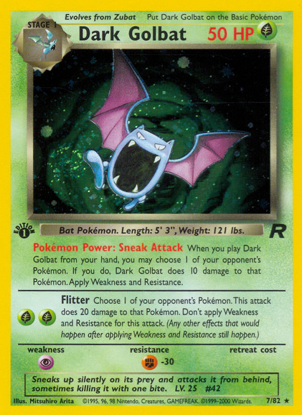 Dark Golbat (7/82) [Team Rocket 1st Edition] | Total Play