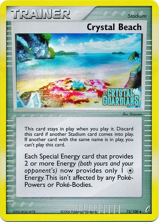 Crystal Beach (75/100) (Stamped) [EX: Crystal Guardians] | Total Play