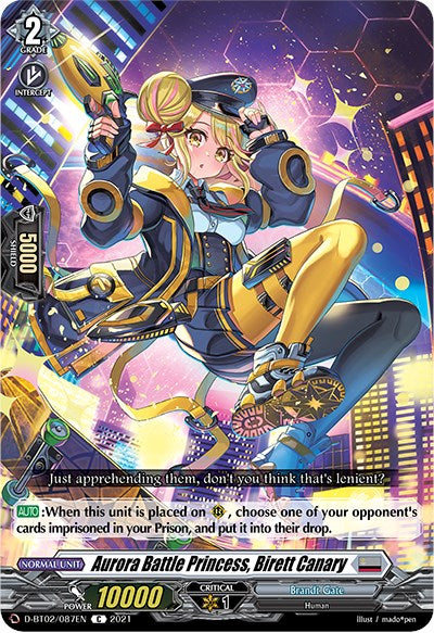 Aurora Battle Princess, Birett Canary (D-BT02/087EN) [A Brush with the Legends] | Total Play