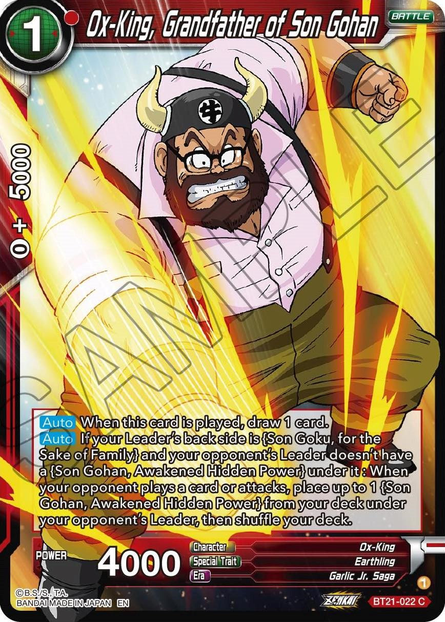 Ox-King, Grandfather of Son Gohan (BT21-022) [Wild Resurgence] | Total Play