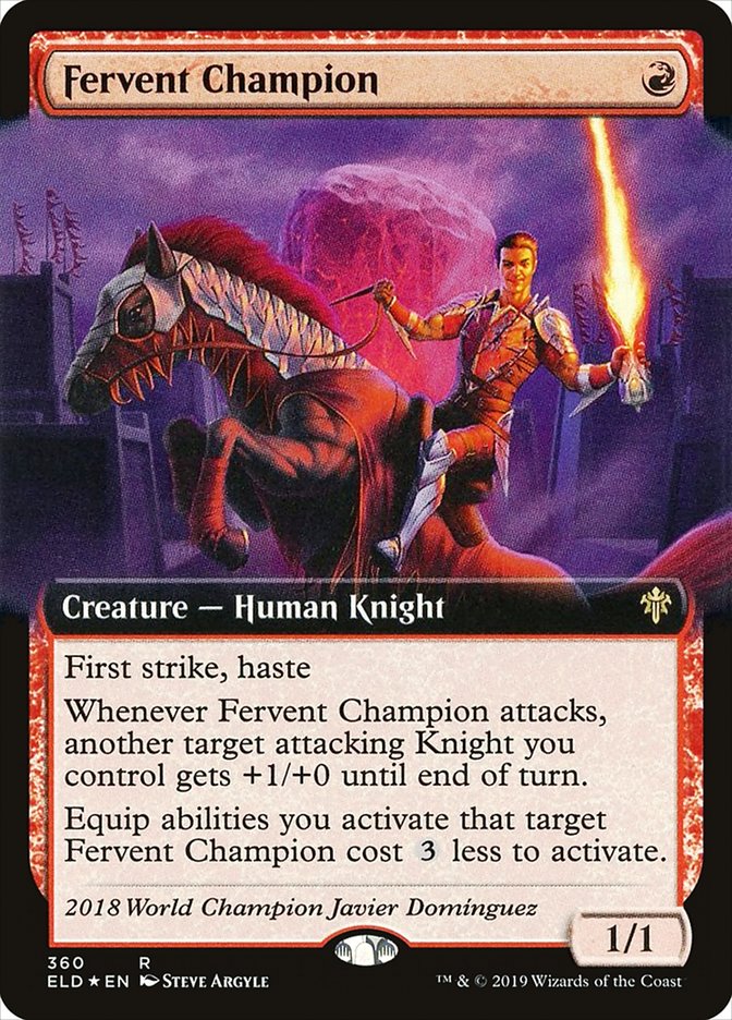 Fervent Champion (Extended Art) [Throne of Eldraine] | Total Play