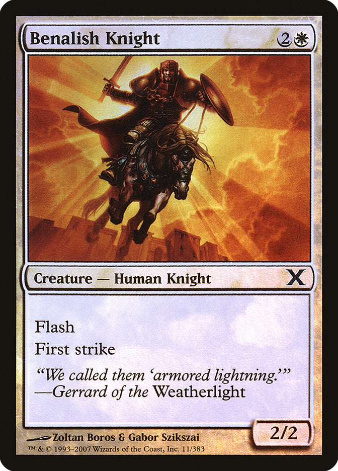 Benalish Knight (Premium Foil) [Tenth Edition] | Total Play