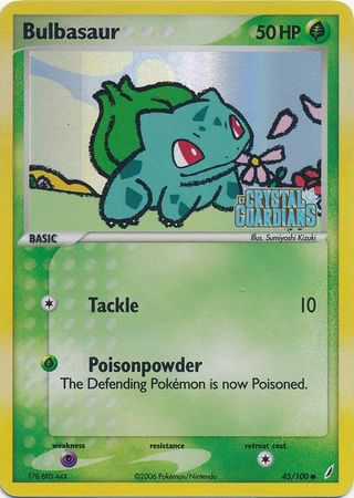 Bulbasaur (45/100) (Stamped) [EX: Crystal Guardians] | Total Play